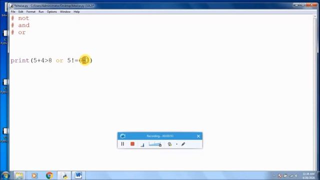 ICT AL Python Logical Operators смотреть онлайн