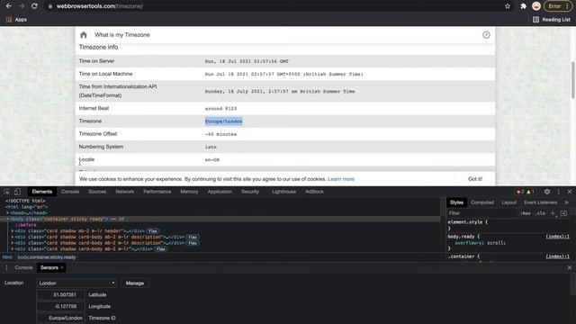 How to change timezones on browser? | Chrome DevTools смотреть онлайн