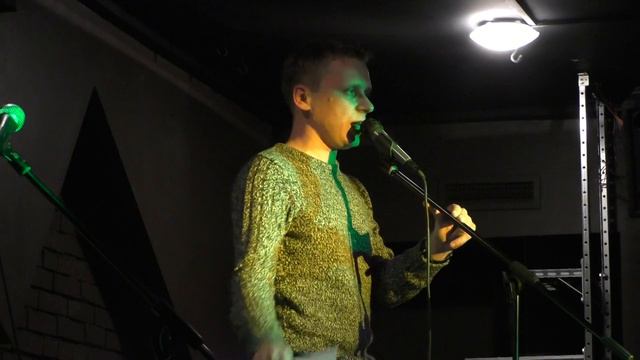 Сергей Шерстнёв - Выступление на "ХУЛИган Шок" №18 в Molinari Cafe 26.11.2014 смотреть онлайн
