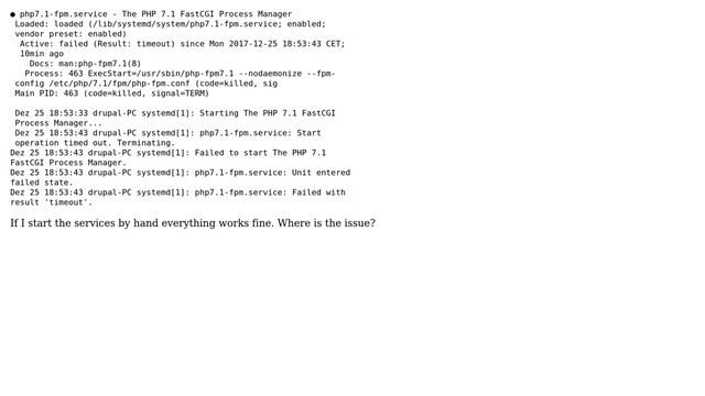 Services timed out at boot but could start manually what could be the problem? смотреть онлайн