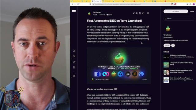 Anchor drops earn rates, Terraformer DEX Aggregator & Galactic Punks staking! Friday March 25th 202 смотреть онлайн