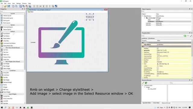 How to create & convert a QtDesigner QRC file to Python смотреть онлайн