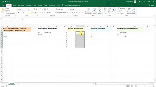 How to use Concatenate for Strings in Excel смотреть онлайн