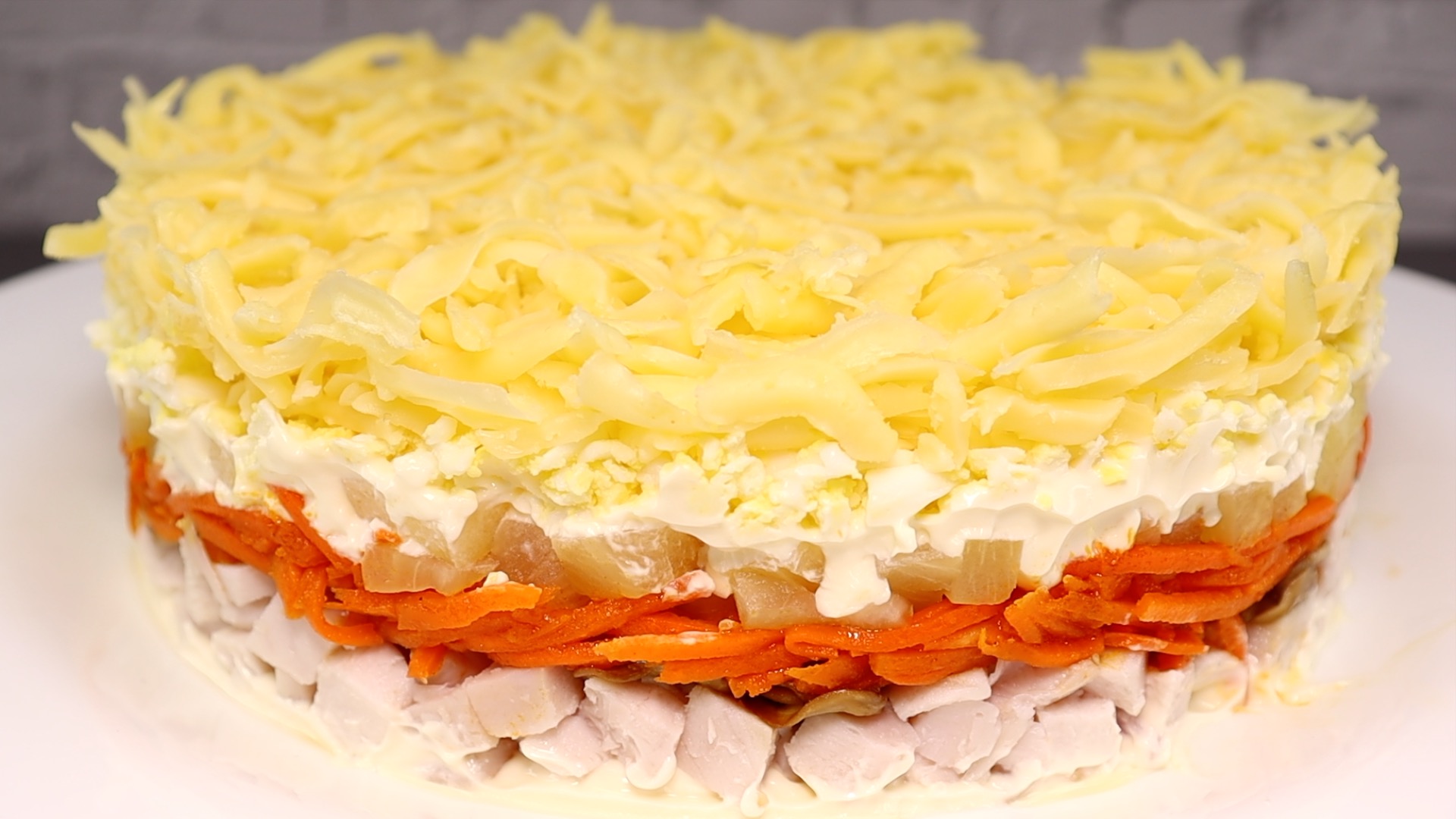 Очень Простой ПРАЗДНИЧНЫЙ САЛАТ | Salad recipe смотреть онлайн