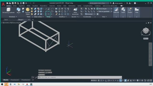 Como dibujar una mesa 3D en Autocad -Autocad 2021 смотреть онлайн
