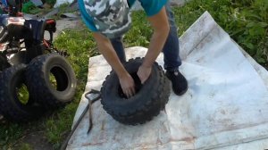 Как быстро поменять шины на квадроцикле. Ставим новые покрышки ?️?️?
