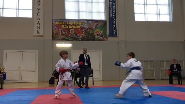 Савва Т - 15 Международный турнир по каратэ WKF. Бой №1 Витебск 17.12.2016 смотреть онлайн