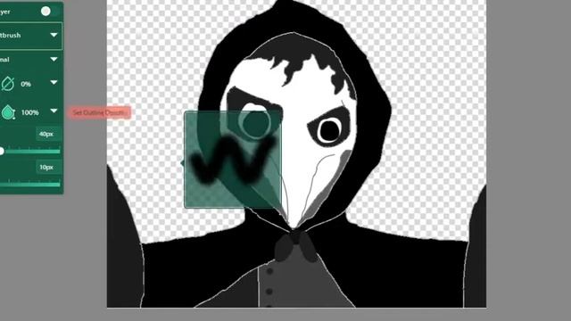 SCP-049 Drawing. Plague Doctor(Warning Disturbing Images)