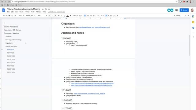 Kubernetes SIG Storage - Volume Populator Design Meeting 20201208 смотреть онлайн