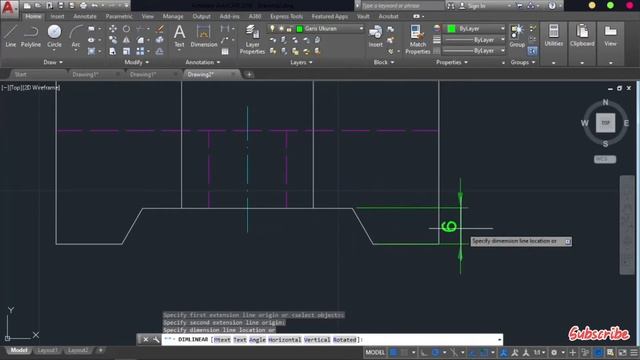 AutoCad Tutorial | Control Bracket Part 2 смотреть онлайн