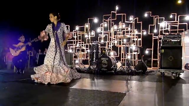 Mia Dancing Alegrias In Bata De Cola.