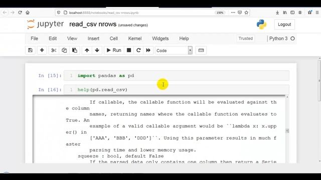 16. nrows parameter | Complete Postmortem of read_csv() Pandas | Part 1 | Python Pandas Tutorials смотреть онлайн
