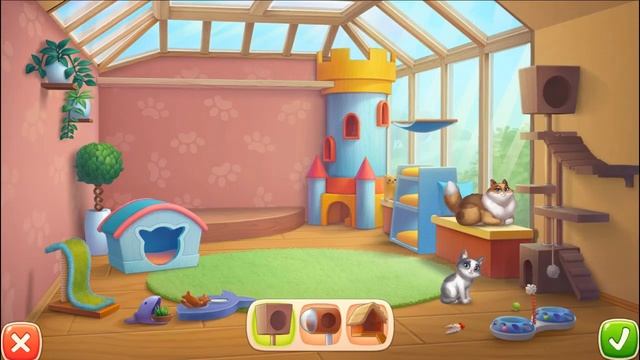Mr's Broom Saves The Kittens From The Shelter! Homescapes-Cat House-Gameplay-New Redesigning Event смотреть онлайн