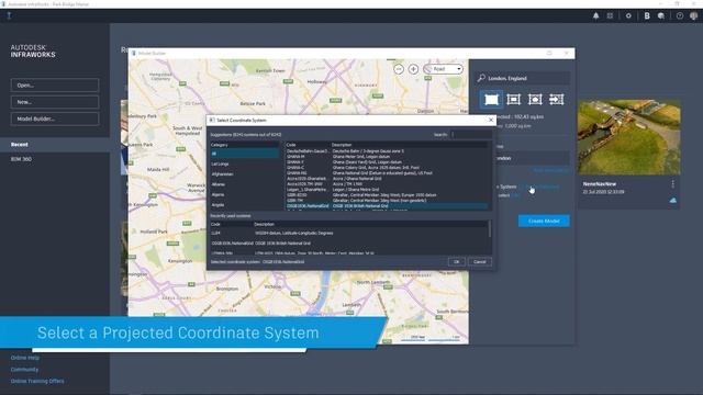 New in InfraWorks (2021.1): Model Builder Coordinate System Pre-selection смотреть онлайн