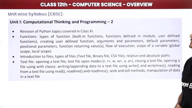 Class 12 Computer Science - Syllabus Overview (2022-23) смотреть онлайн