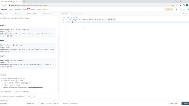 June 9/2022 LeetCode Challenge: Two Sum II - Input Array Is Sorted смотреть онлайн