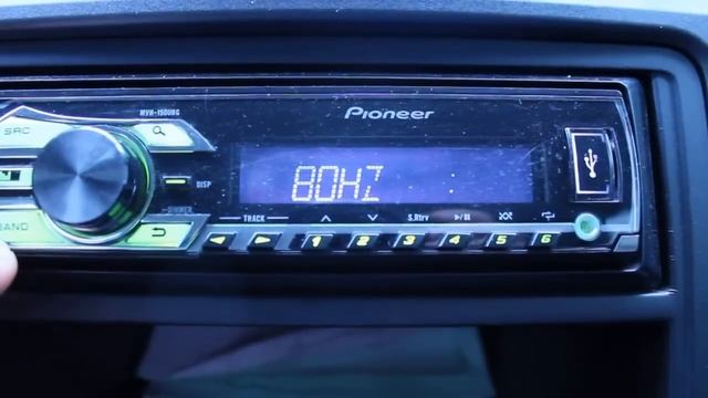 Магнитола Pioneer MVH-150UB -настройка частоты (эквалайзера) смотреть онлайн