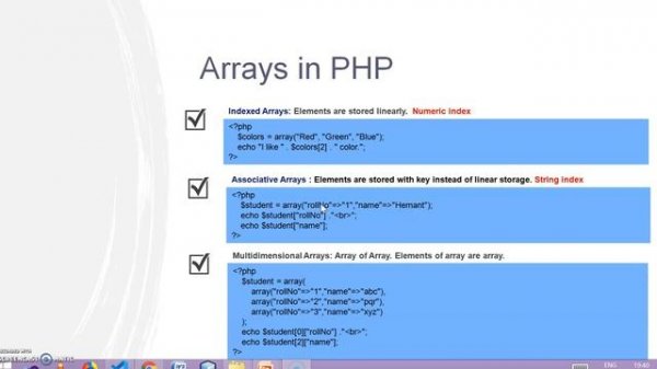 14 Arrays in PHP