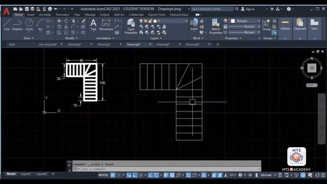 AutoCAD 2021 Tutorials Lesson-13 (POLY LINE, OFFSET, JOIN AND EXPLODE) смотреть онлайн