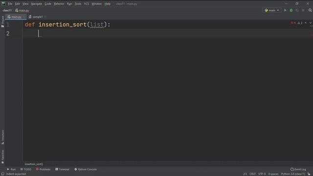 Python program_ Input a list of elements, sort in ascending/descending order using Insertion sort смотреть онлайн
