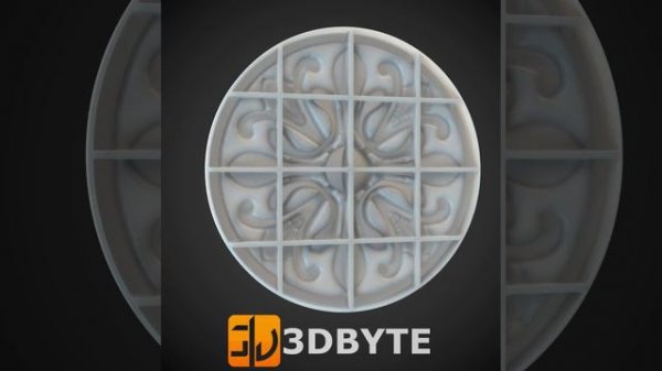 #3dmodel - Round #decor 47 || Круглый декор 47 #3dbyte  #3dprint
