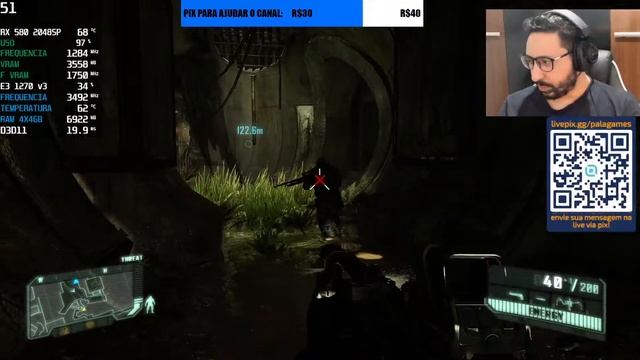 ?? CRYSIS 3 REMASTERED RX 580 8GB 2048SP JIESHUO XEON E3 1270V3 (i7 4790) FULL HD, 2K E 4K
