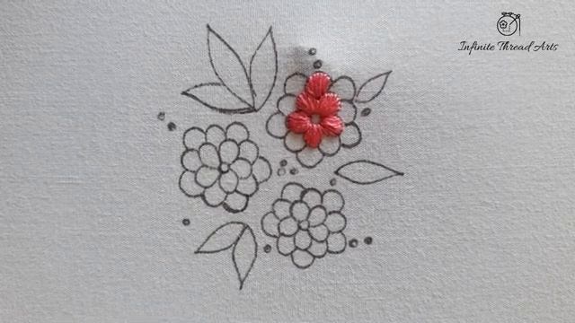 Gorgeous flower embroidery | Easy satin stitch embroidery | Infinite thread arts смотреть онлайн