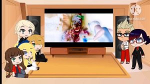 MLB/Miraculous Ladybug Villains and Amelie react to Salvaged Rage FNAF Song