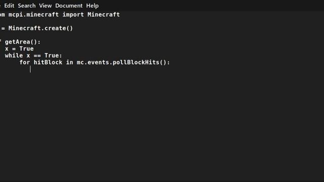 Minecraft Pi API pollBlockHits смотреть онлайн