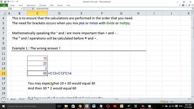 Bracket in Formula | How to use Bracket Formula in Excel | Excel Formulas | Excel Functions смотреть онлайн
