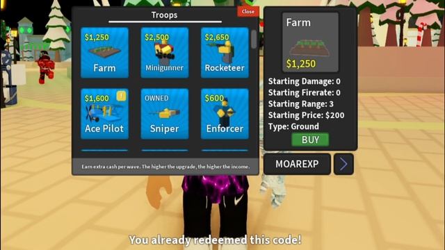 (2020) *ALL* NEW SECRET OP WORKING CODES! Roblox Tower Defense Simulator смотреть онлайн