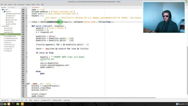 Scrapy Crawler with MySQL & Python | Web Scraping (part 2) смотреть онлайн