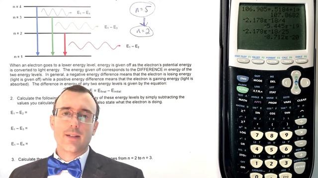 How to Calculate Energy Level Transitions for the Hydrogen Atom with Electron Excitation/Relaxation