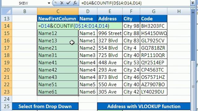 Excel Magic Trick # 159: VLOOKUP Duplicates 1st Column смотреть онлайн