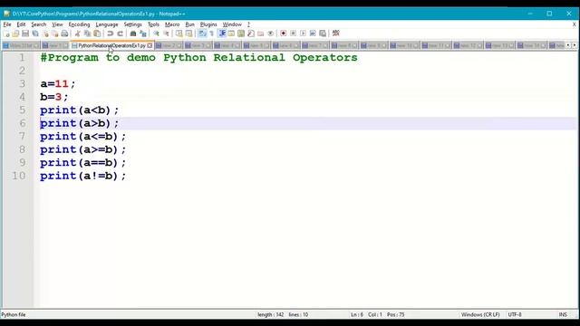 Python Operators || Python Relational Operators | Python Comparison Operators | Python Boolean | #3 смотреть онлайн