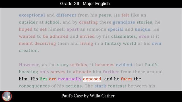 Paul's Case | by Willa Cather | Story | Major English | Grade XII | MCQ | Summary | Que-Ans смотреть онлайн