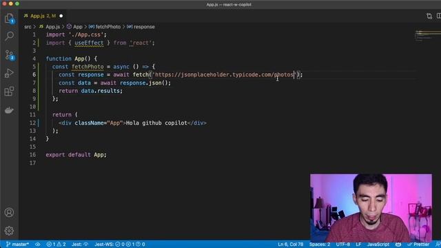 Probando Github Copilot en React Js. смотреть онлайн