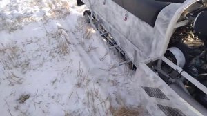 Самодельный снегоход с двигателем Suzuki К6А