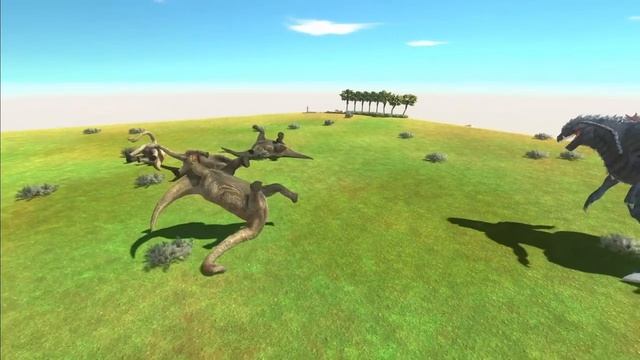 All Dinosaurs Attack Godzilla Ultima - Animal Revolt Battle Simulator смотреть онлайн