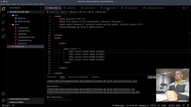 Como Organizar Seu CSS Grid Com Sass - Parte 04 - #cssGrid #sass #variáveisComCSS смотреть онлайн
