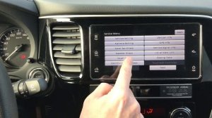 Активация HDMI функции для просмотра видео на мультимедиа Mitsubishi.