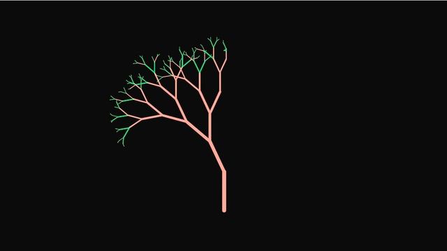 Python Turtle Graphics - Fractal Tree смотреть онлайн