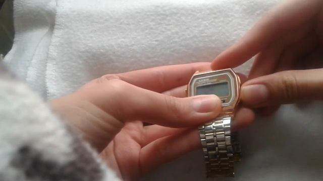 Как настроить время на часах Casio Alarm Chrono (Касио) смотреть онлайн