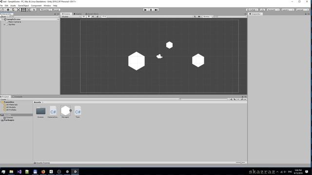 Основы Unity 04 Структура проекта Unity смотреть онлайн