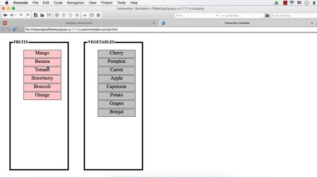 jQuery UI Droppable: Fruits &Vegetables Grouping Game using jQuery UI Droppable's connectWith смотреть онлайн