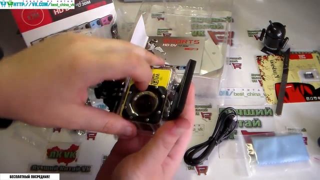 SJ6000 WIFI Китайская Экшн Камера (UNPACKING) смотреть онлайн