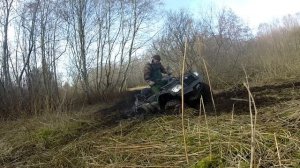 Квадроцикл #5 поездка по лесу и грязи CF moto 500 2a