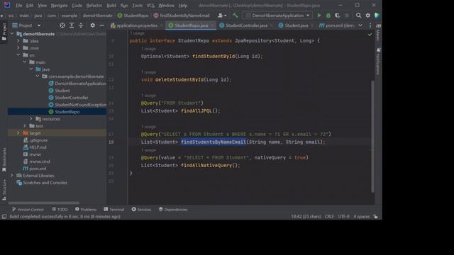 Learn Spring Boot 04 - Spring Boot JPA @Query JPQL and Native Queries смотреть онлайн