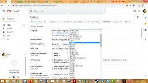 Как в Gmail изменить язык интерфейса с английского на русский