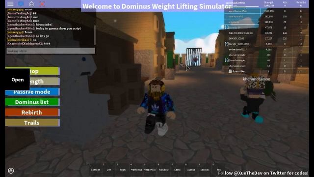 Script for Dominus Lifting Simulator смотреть онлайн